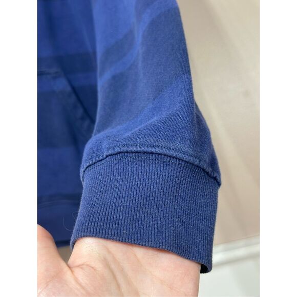 Vintage DC Shoes Blue Rebel Stripe Men's Hoodie Sweatshirt Medium - Picture 2 of 10